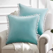 All Types Colors Throw Pillowcases Set of 2 12/18/20" Cushion Covers NEW(2PACK)
