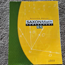 Saxon Math Homeschool 6/5 Solutions Manual Bo...