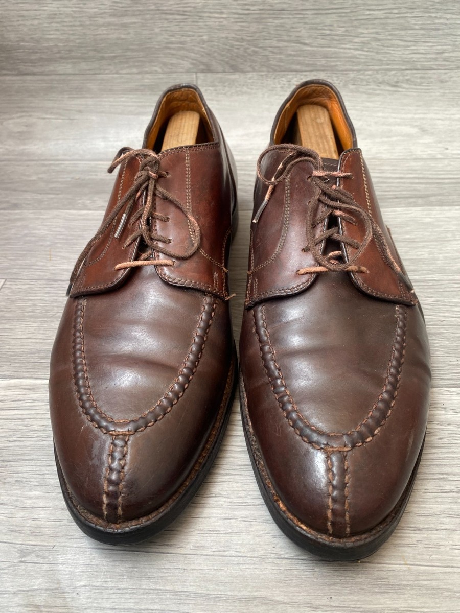 Alden 2210 Norvegian blucher split toe shell cordovan brown oxford Alden 2210 Norvegian blucher split toe shell cordovan brown oxford