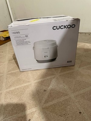 Cuckoo CR1095 Electric Rice Cooker 10 Cup White with Inner Pot and Lid