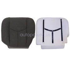 For 03-07 Chevy Silverado 1500 2500 Driver Bottom Cloth Seat Cover Foam Cushion