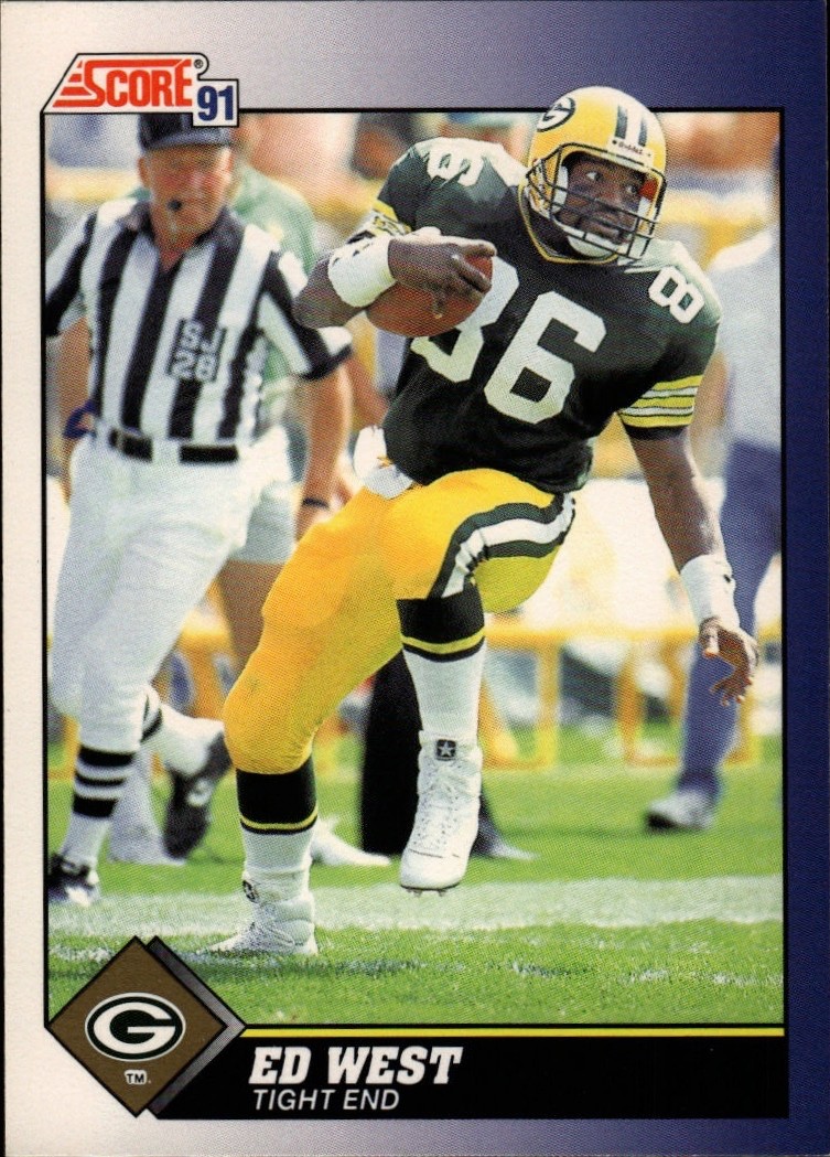 1991 Score [Base] - Ed West #52 - Packers