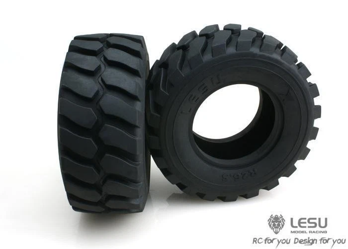 Big Sale 110MM Diameter 45MM Height Wheel Rubber Tyres for 1/15 LESU RC Loader - Image 2 of 4