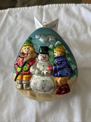 Christopher Radko Blown Glass Christmas Ornament 6”