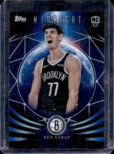 2025-26 Topps Midnight Ben Saraf Moonfall RC Rookie #MF-28 Nets