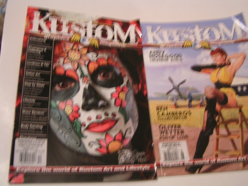 Pinstriping & Kustom Graphics magazine magazines Auto art air brush Much more !!