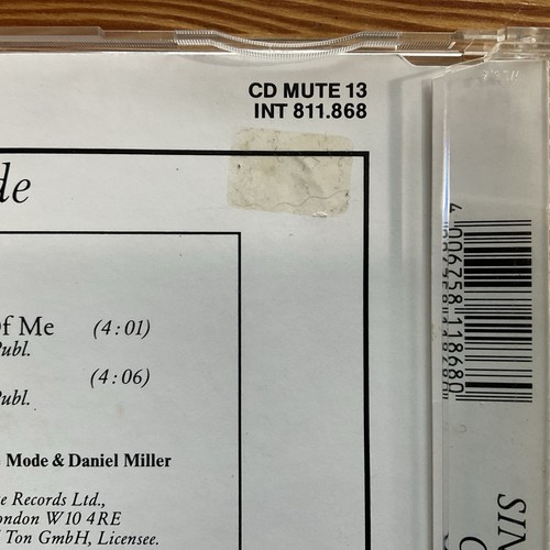 DEPECHE MODE Dreaming Of Me 1988 German Import MINI 3” CD Single Mute - Picture 8 of 12