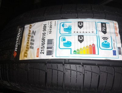 4x hankook dynapro hp 2 Sommerreifen 215/65R16 98H Dot 21 Neu