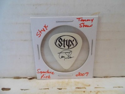 STYX ''TOMMT SHAW'' SIGNATURE 2007 GUITAR PICK~READ DESCRIPTION #38~1