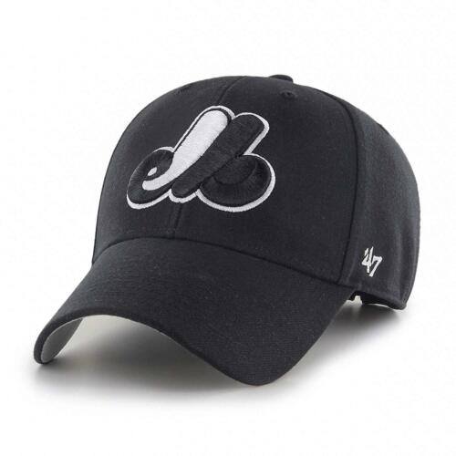 Montreal Expos Black & White '47 MVP Adjustable Cap Hat MLB Baseball OSFM - Picture 1 of 2