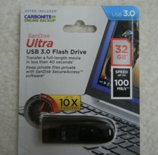 SanDisk Ultra USB 3.0 Flash Drives 32GB NEW