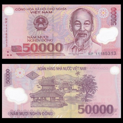 Vietnam Banknotes 10000 to 500000 Dong 10K-500K Uncirculated UNC Set of 6 - Picture 6 of 8