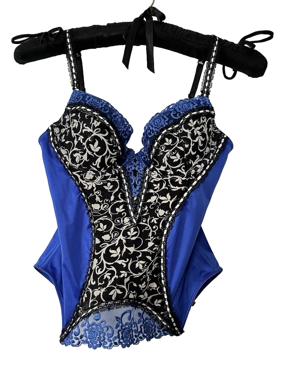 blue bustier top