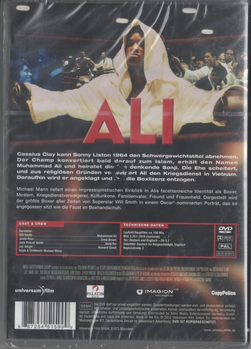 ALI Will Smith DVD NEU Cassius Clay mit Jamie Fox Jada