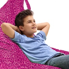 Rosa Spielzeugtasche Sitzsack Abstrakt Leopard-Haut-Muster