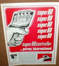Parma Super HO Controller Slot Car Racing Original Color Vintage Flyer