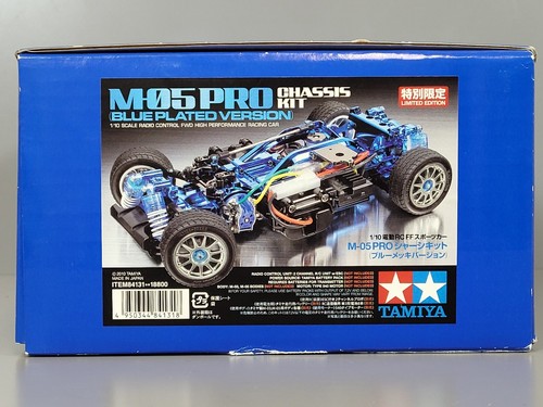 New Tamiya 1/10 R/C M-05 Pro Chassis Kit "Blue Plated Version Limited Edition" - Picture 4 of 19