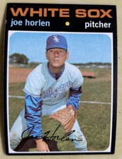 1971 Topps Joe Horlen Baseball Card #345 White Sox Pitcher G/VG