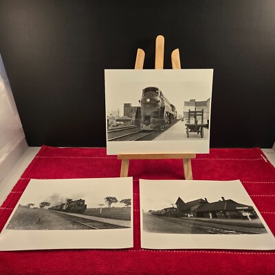 Set of 3 CN Railway 8x10 Photos from R.J. Sandusky Collection-Canada (25020)