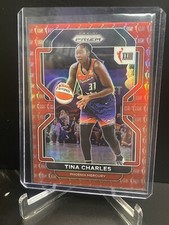 2022 Panini Prizm WNBA - W25 Red Prizm #159 Tina Charles /199
