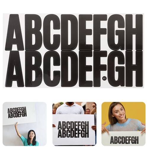 2 Sets Multi-purpose Letters Stickers Letter Alphabet Stickers Bulletin