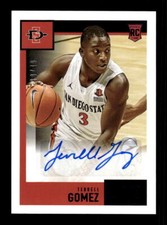 2021 Panini Chronicles Draft Picks Terrell Gomez Score Rookie Auto Purple #/49