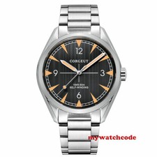 41mm CORGEUT Black Dial Sapphire Glass Miyota 8215 NH35A Automatic Mens Watch