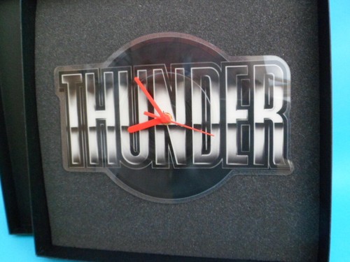 THUNDER (BAND) WANDUHR Form Bildscheibe Upcycling Orig Vinyl Schallplatte SD69 - Bild 4 von 6