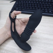 Male Prostate Massager Vibrator Thrusting Anal Butt Plug Dildo Sex Toys for Men
