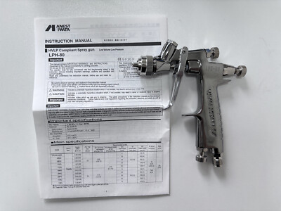 Iwata Gravity Feed Spray Gun LPH80-102G Gun no Cup