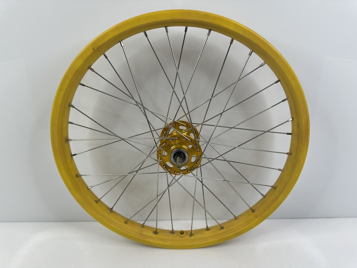 【レア】SPIN FR150 20inch Bmx wheelset OLD SCHOOL BMX FRONT WHEEL STEEL RIM SUNSHINE HUB SPINS