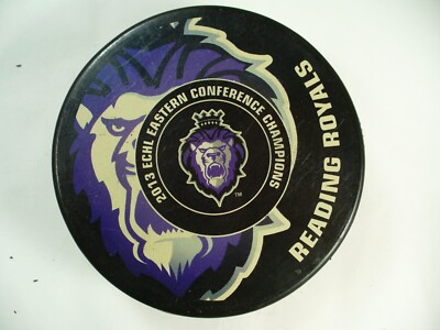 ECHL Reading Royals 2013 E Conf Champs 25th Anniv Logo Hockey Puck Collect Pucks
