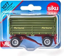 SIKU 1077 4-Wheel Side Tipping Trailer Green Red MINT IN BLISTER Scale 1:60