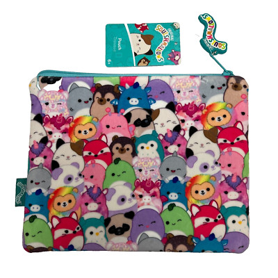 Squishmallows  Zipper Pouch Pencil/Cosmetic Bag  9x7 NWT