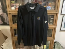 2012 Ryder Cup Cutter & Buck Black Medinah CC Chicago L/S Polo SZ XL - Cool