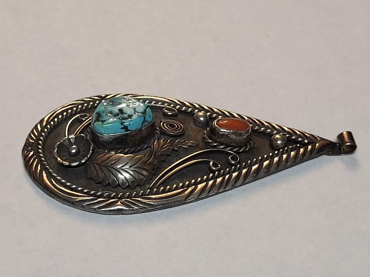 Dorothy Secatero Sterling Silver Hand Made Navajo Turquoise