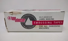 Vintage Ps Perry Sherwood Tape Embosser Label Tape 10 Rolls Gold 1/2" 