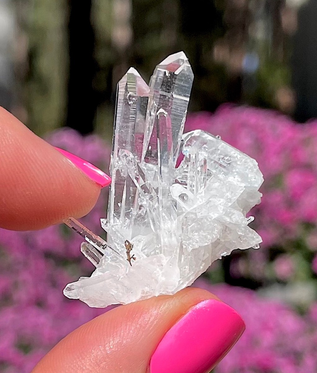 Quartz Clear Optical Needle Quartz Cluster Santander