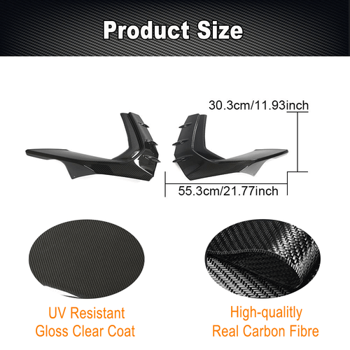 Carbon Flaps Flossen Canards Front Splitter für Audi S3 RS3 8Y A3 Sline 2022-23 - Bild 5 von 9