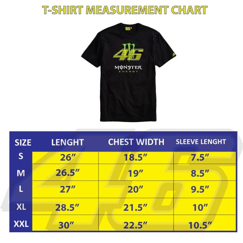 Genuine Valentino Rossi VR46 Superbike Racing MotorGP Doctor Black Men T-Shirt - Picture 3 of 3