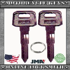 2x New Blank Uncut Key For Yamaha Motorcycles Codes: D32010-D79897- YH49 /YAMA-1