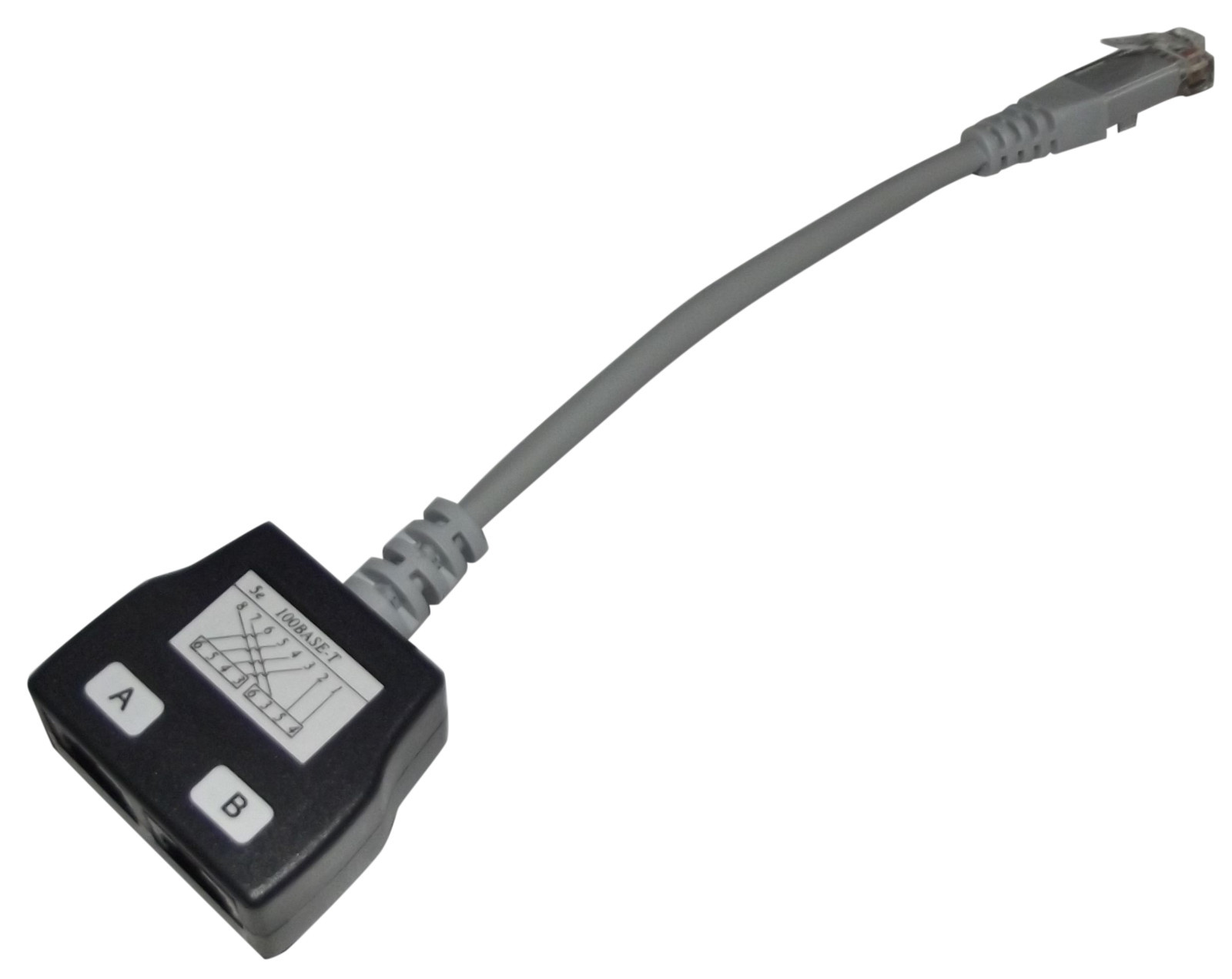 2x Cat5e RJ45 Line Economiser / Splitter  :Turn 1 socket into 2! (Voice+Voice)