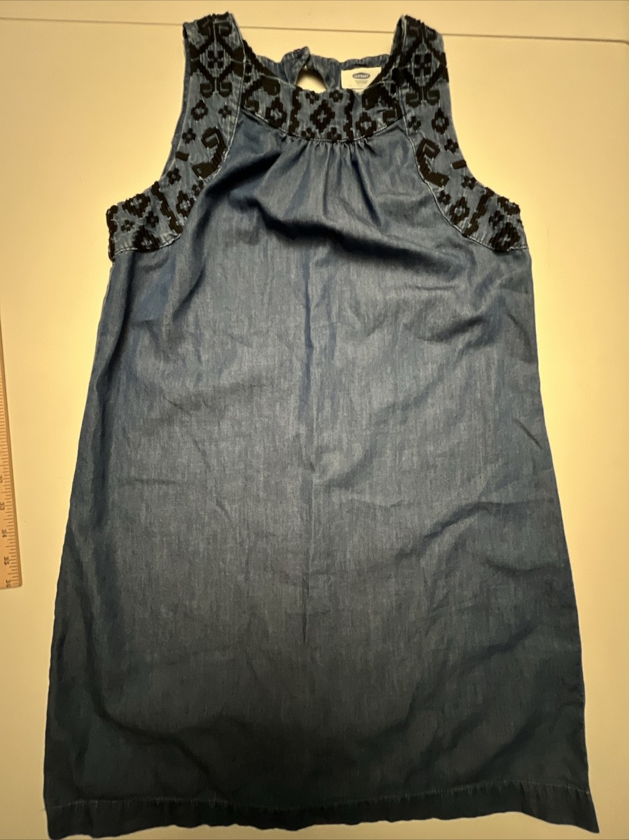 old navy sleeveless denim dress Patch Pocket Denim Mini Dress