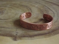 Magnetic Bracelet SOLID COPPER Arthritis Pain Therapy Energy Cuff Horse Western