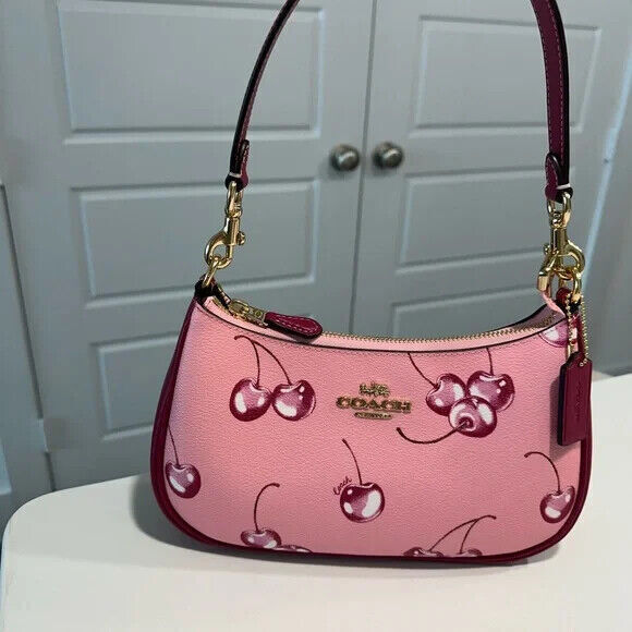 Coach Teri Shoulder Bag With Cherry Print CR290 for Christmas Gifts