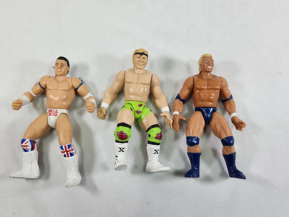 Lote de luchadores deportivos WWE Jakks Pacific Titan de 1990 AEW WCW WWF Foto 2 de 4