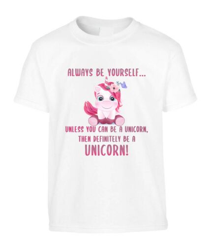 Unicorn Funny Kids T-Shirt Beautiful Motivational Summer Cool Magic Animal - Picture 1 of 2