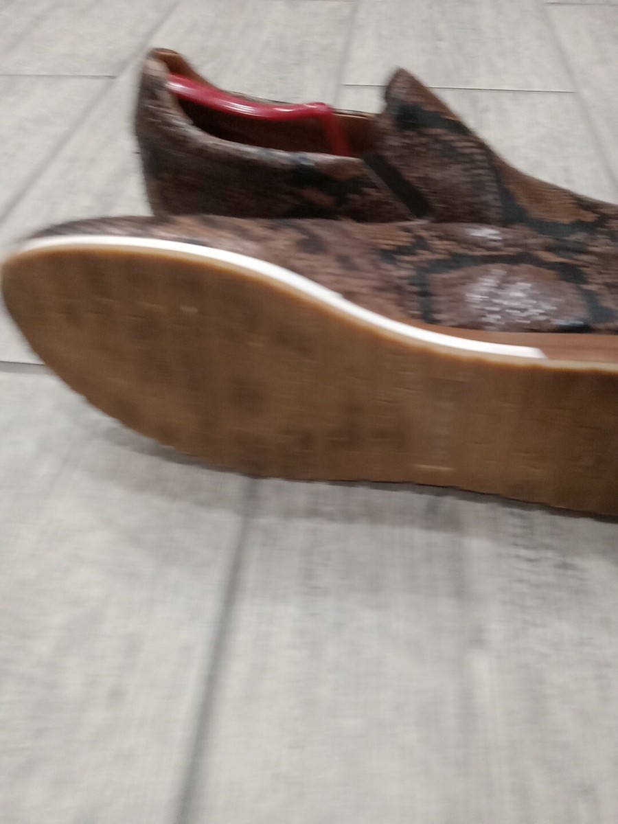 MEZLAN MONARCH Snake print leather slip-on loafer SIZE 9 US  display picture 3