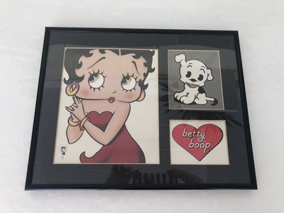 1997 Betty Boop Pudgy Limited Edition Toon Art Collectible Print Needs New Frame