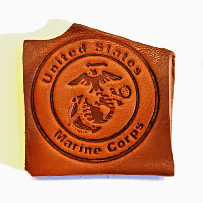 Marines Logo Leather Embossing / Clicker Stamp, Delrin / Acetal, NEW #126